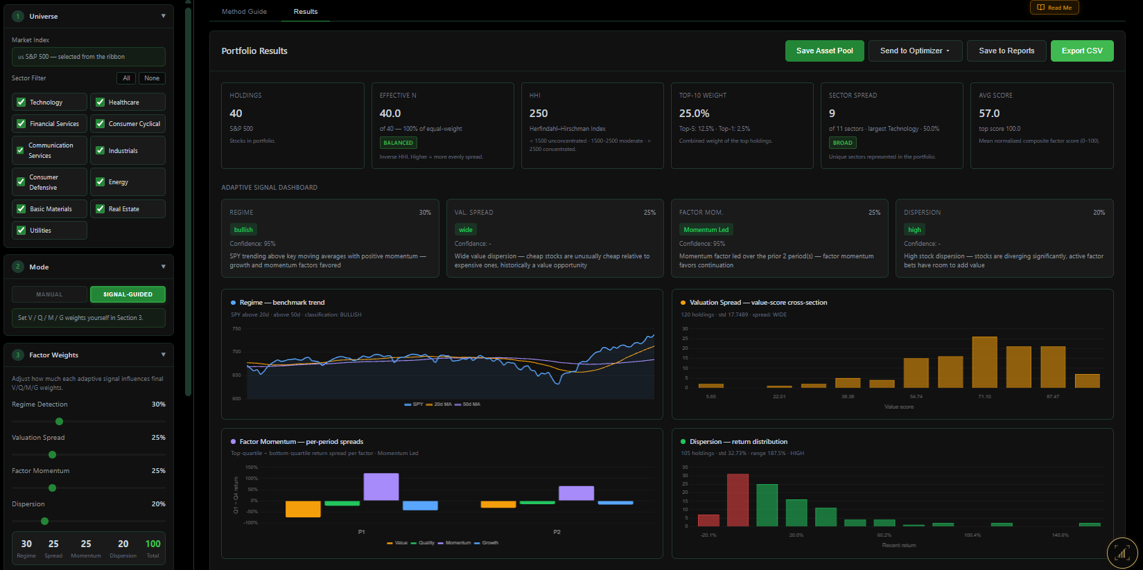 Factor Screener